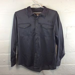 XL Grey Button Up Work Shirt